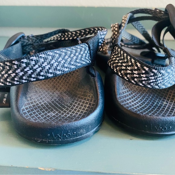 Chaco Classic ZX/2 Sandal Black White - Picture 8 of 12
